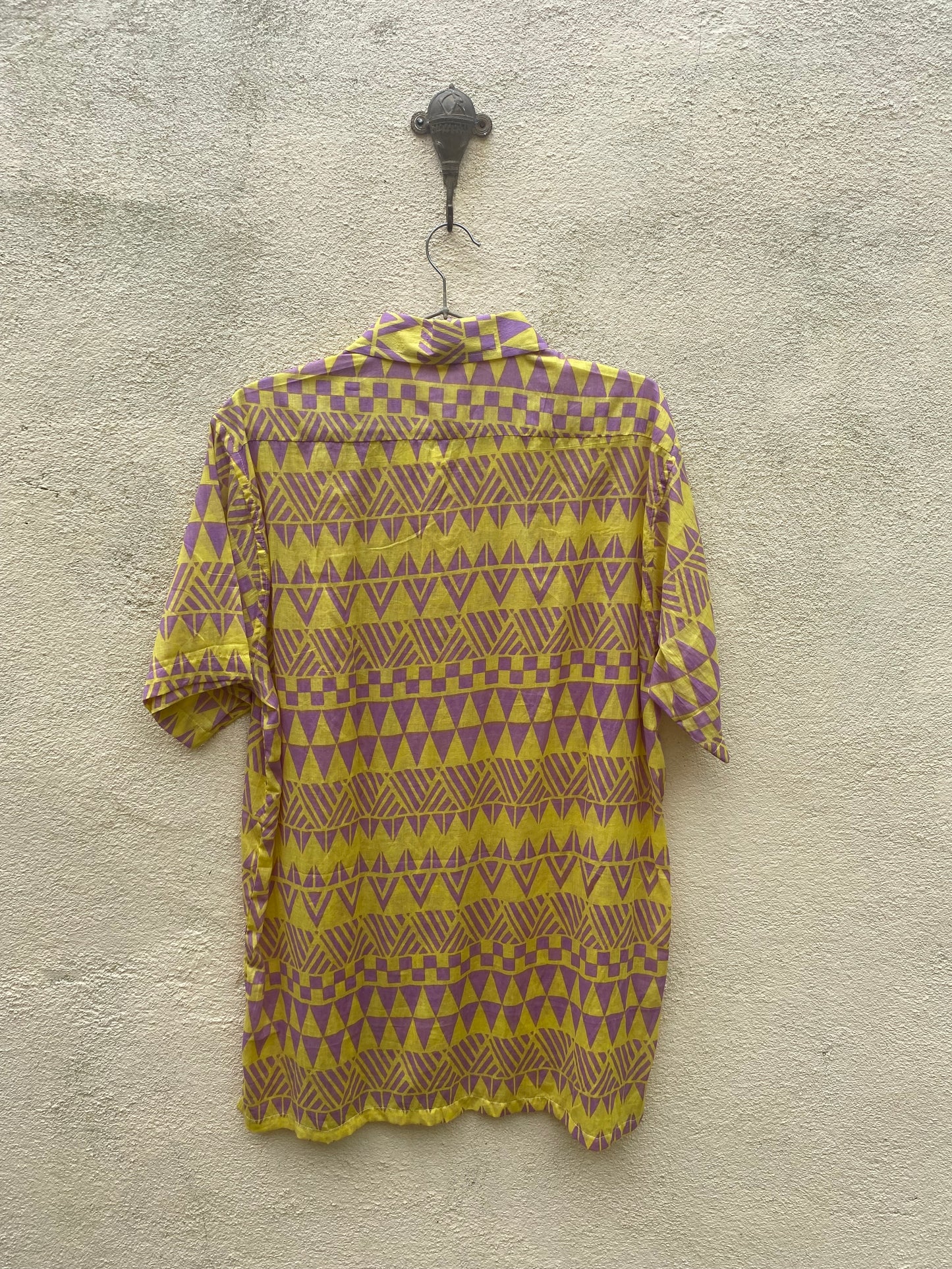 Tribal Yellow Button Shirt