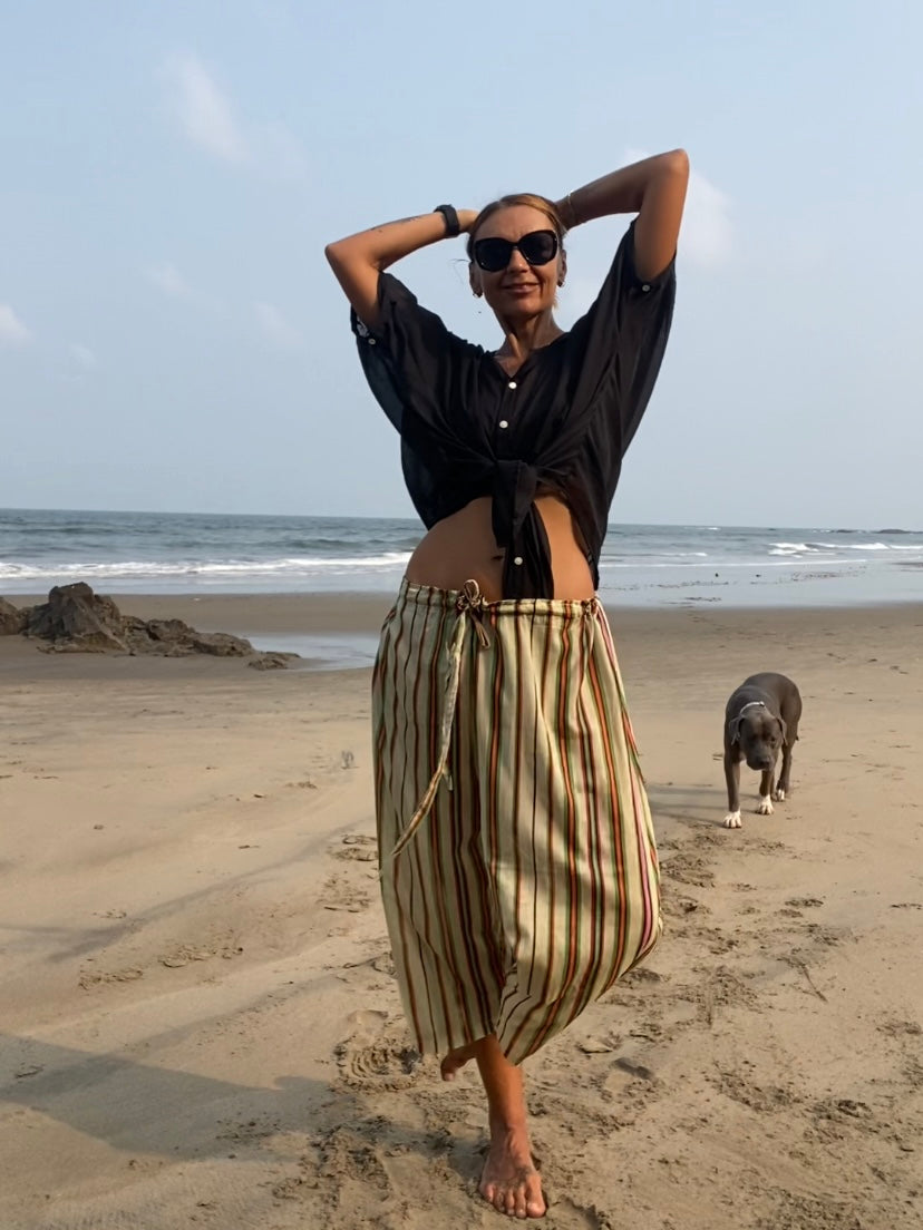 Striped Green Resort Pants