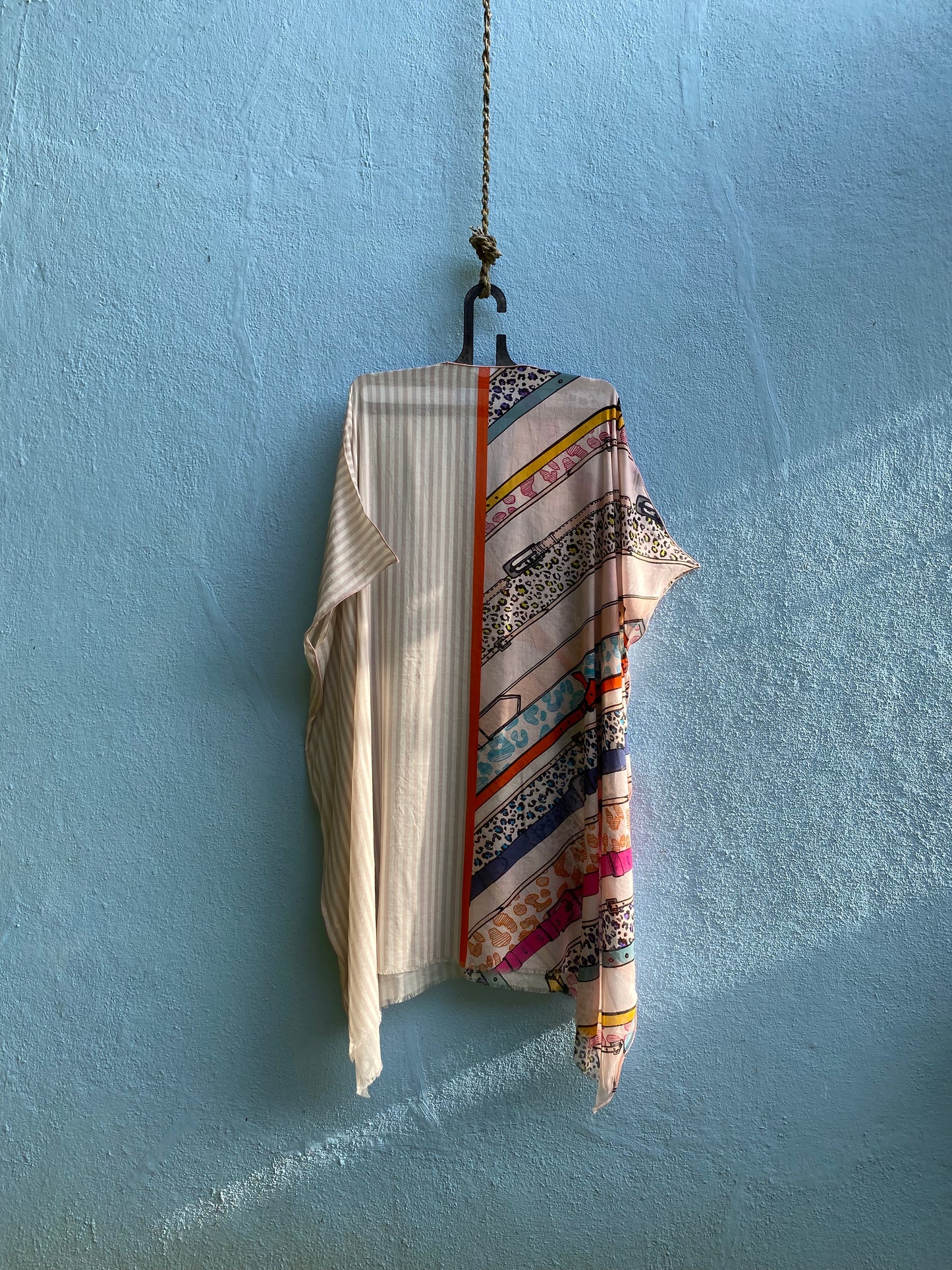Asymmetric Stripes Kaftan