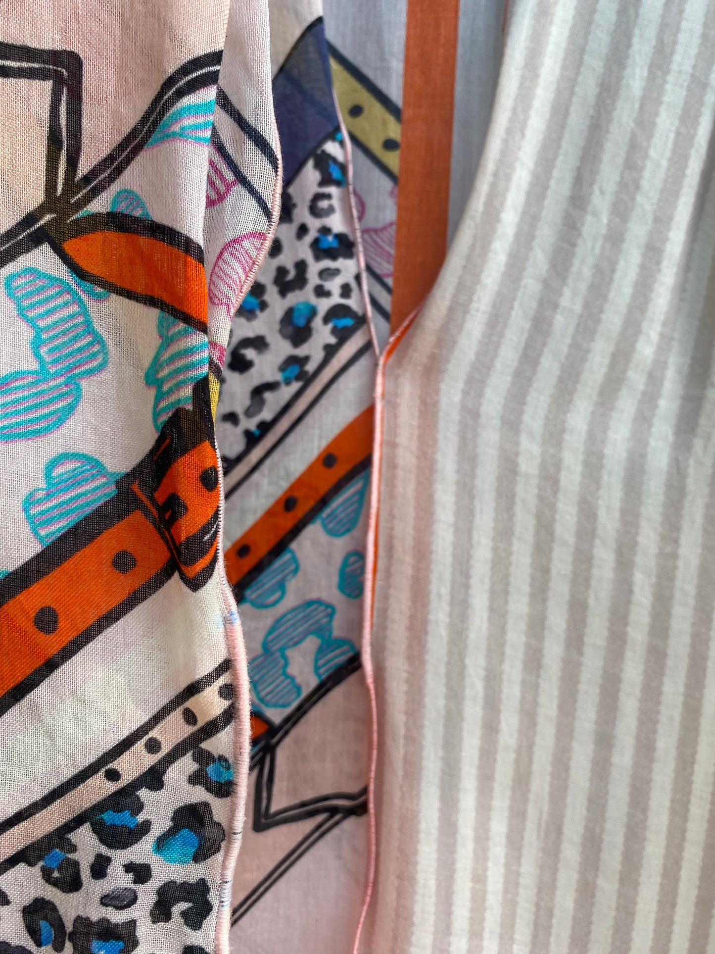 Asymmetric Stripes Kaftan