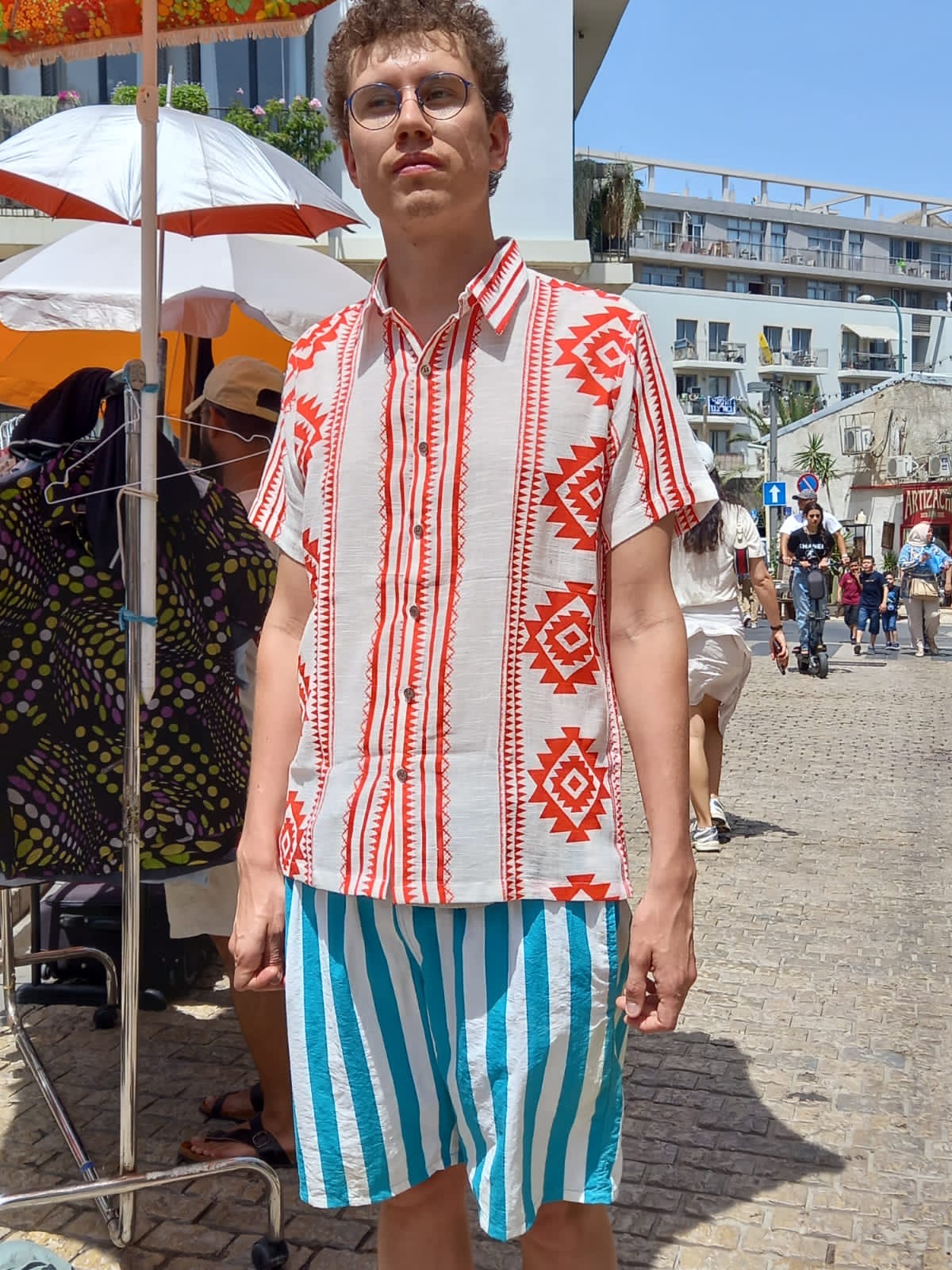 Zig-Zag Button Shirt