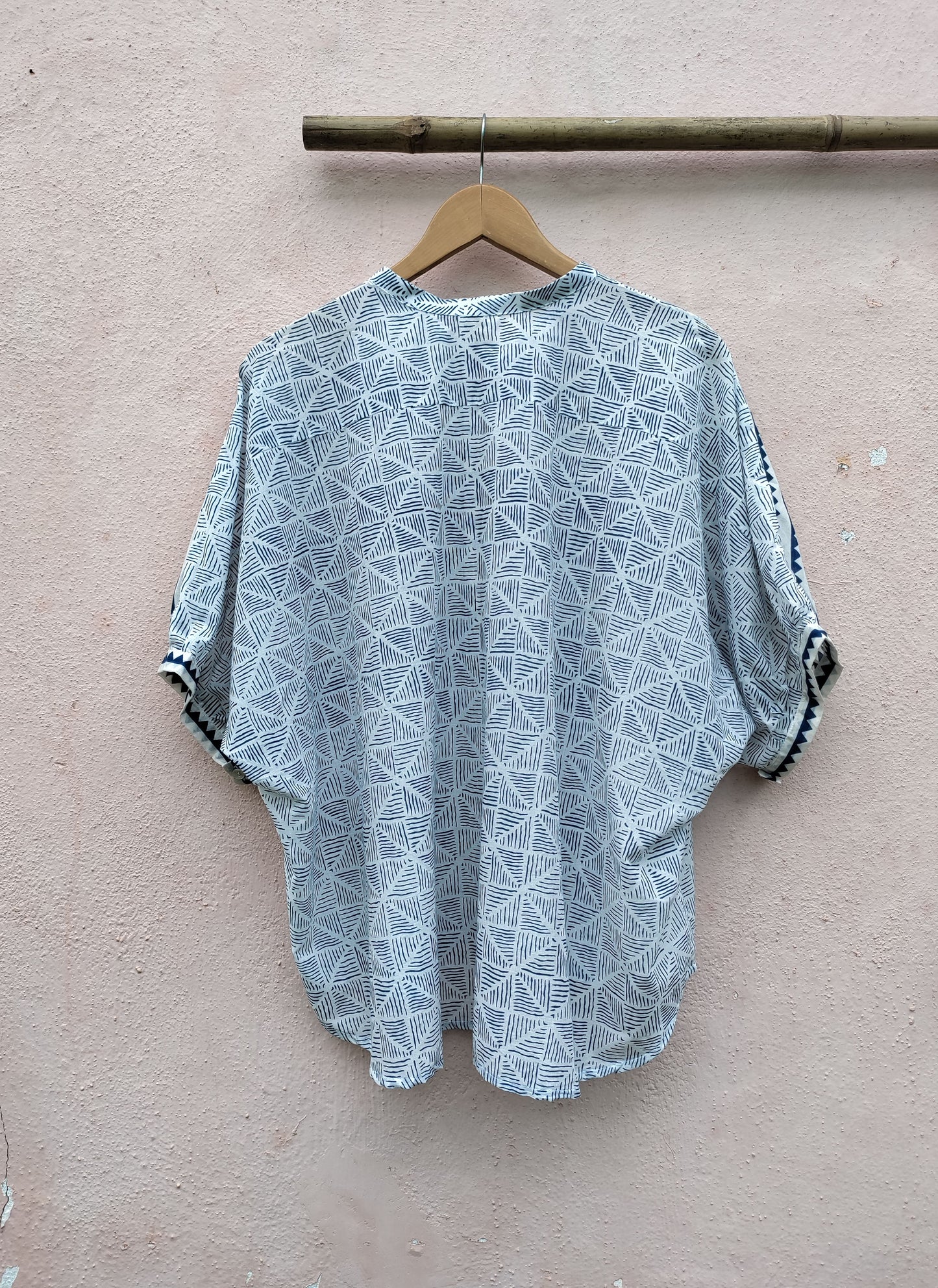 Blue Printed Blouse