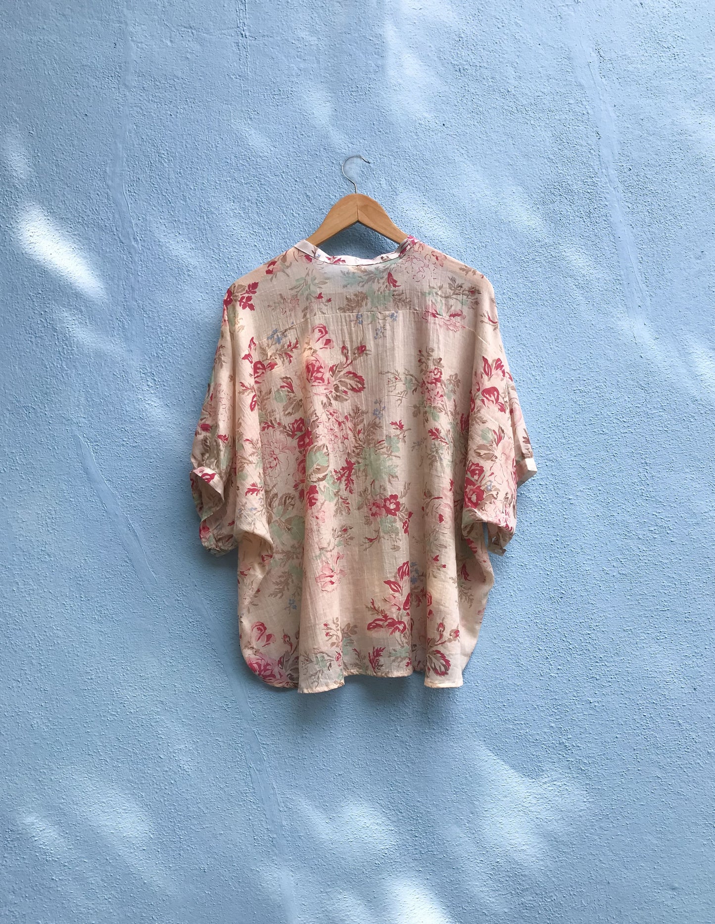 Beige Floral Blouse