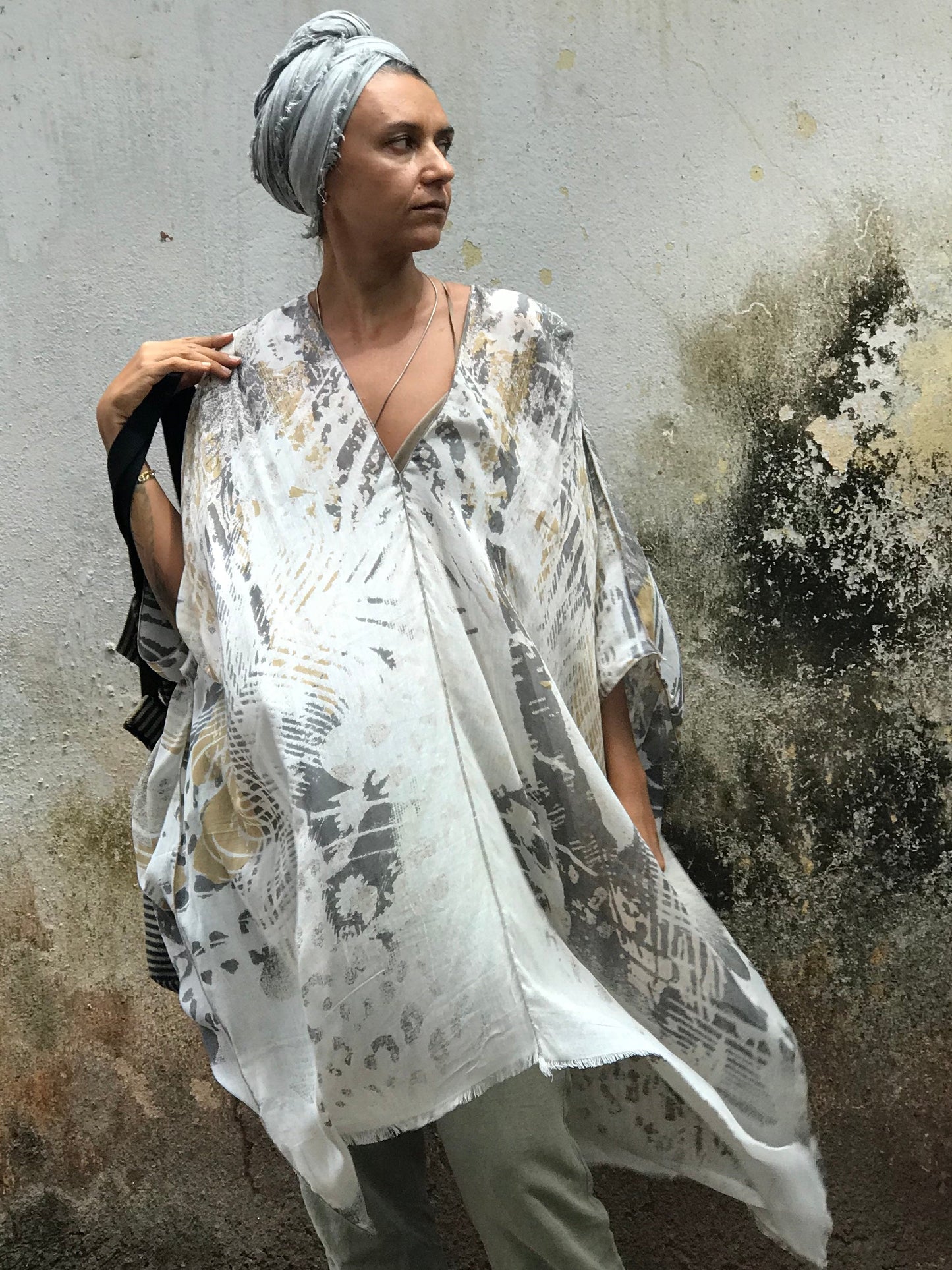 Milky White Kaftan