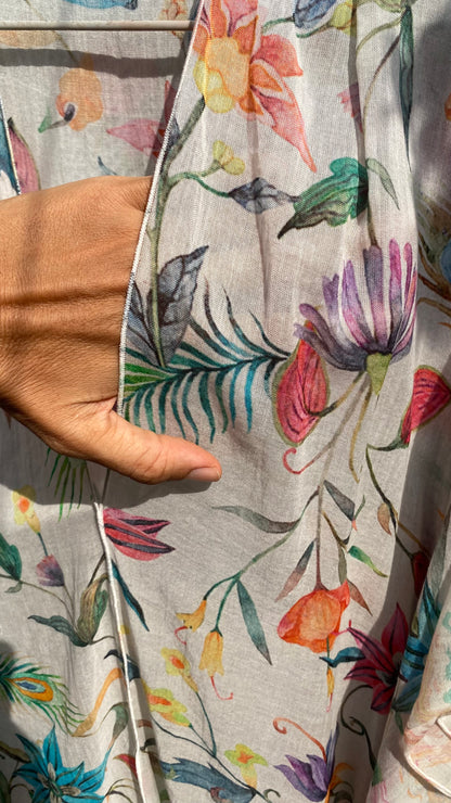 Peacock Feathers Kaftan