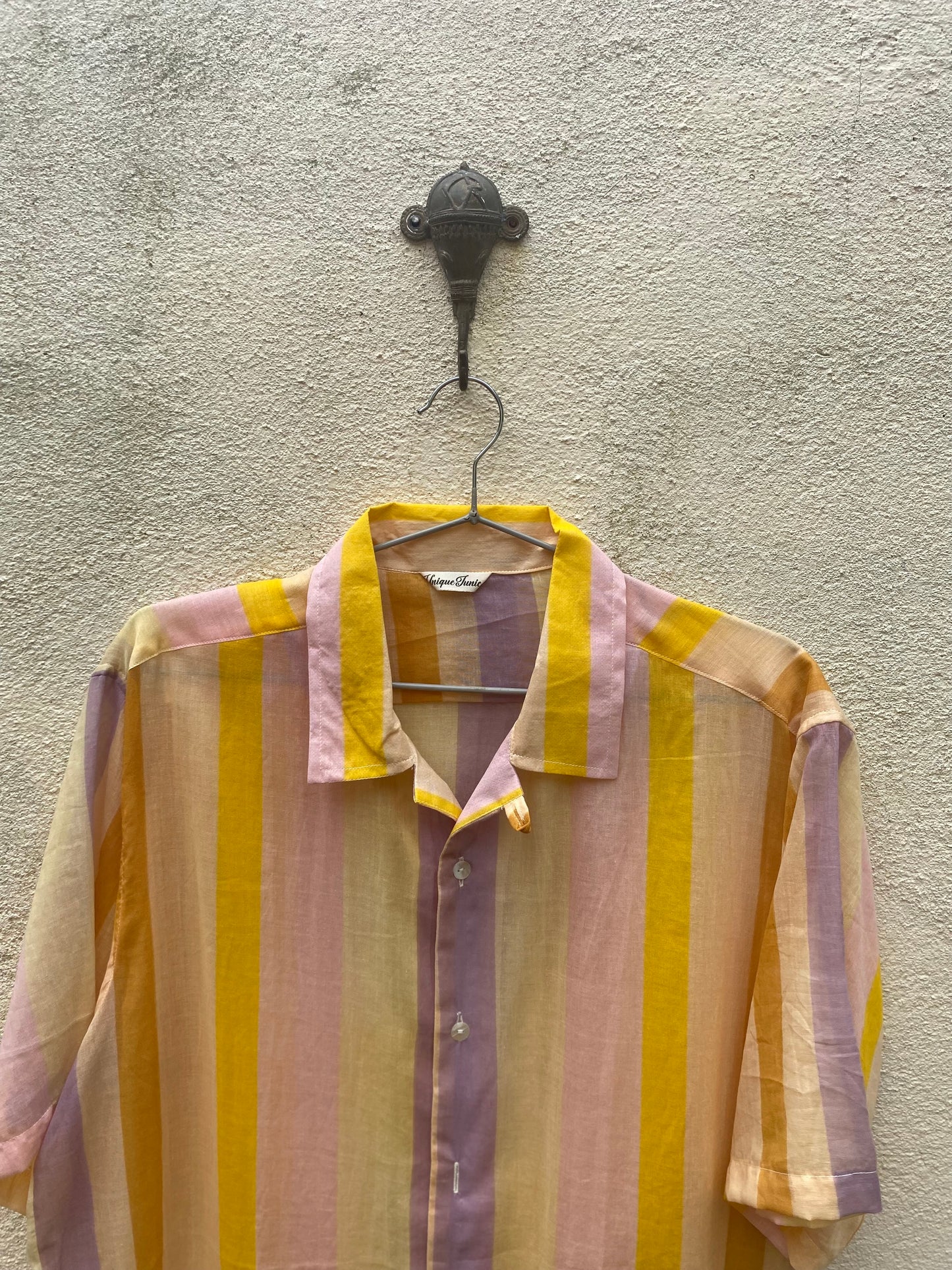 Yellow Striped Button Shirt