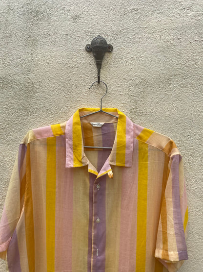 Yellow Striped Button Shirt