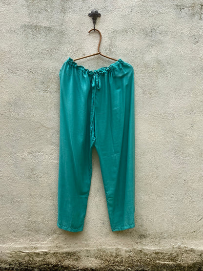 Turquoise Long Easy Like Sunday Morning Pants