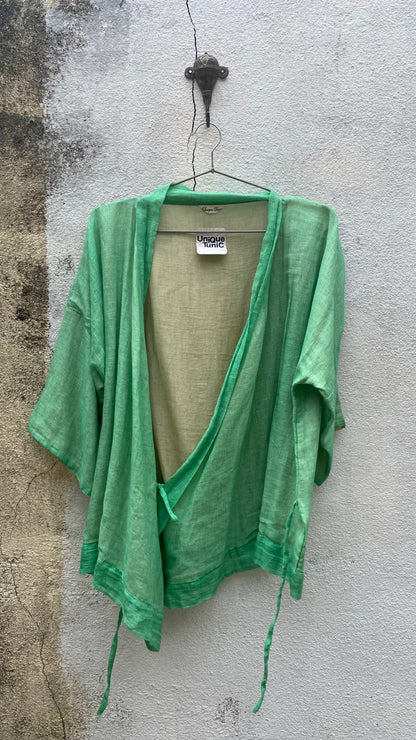 Tropical Green Kimono