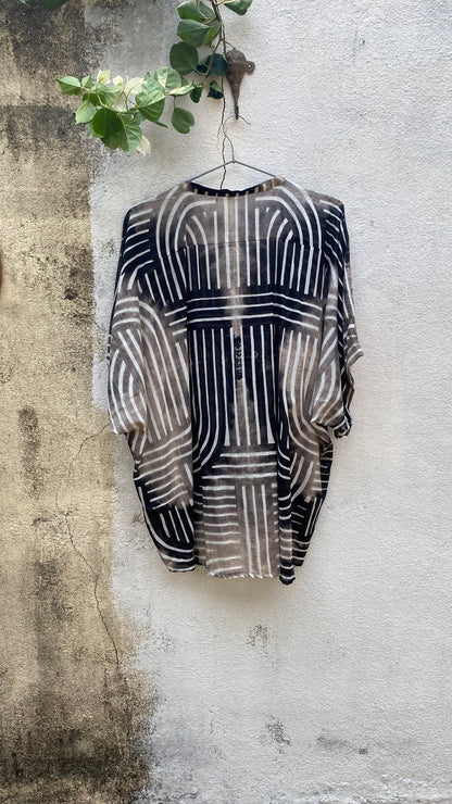 Black & White Blouse
