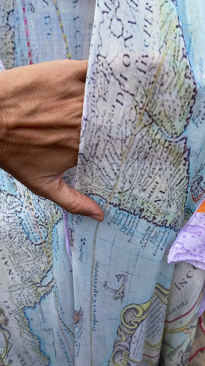 Antique Map Kaftan