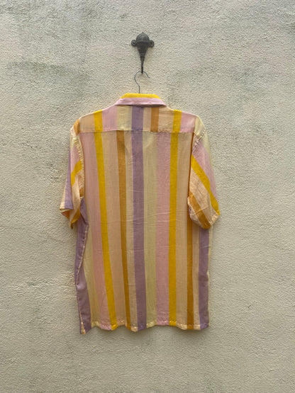 Yellow Striped Button Shirt