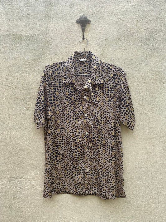 Leopard Golden Button Shirt