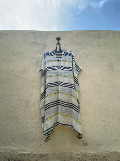 Striped White Kaftan