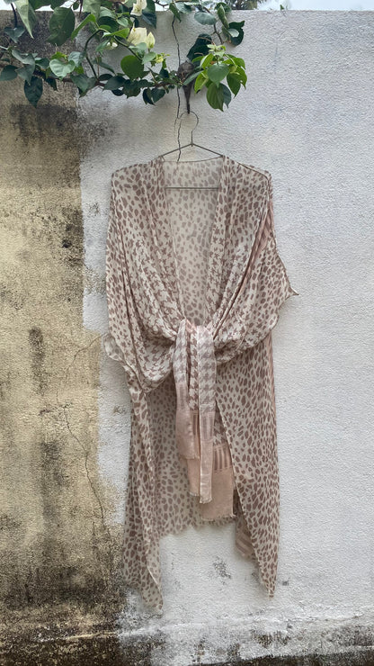 Beige Houndstooth Overlayer