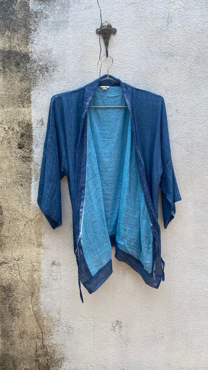 Navy Blue Kimono
