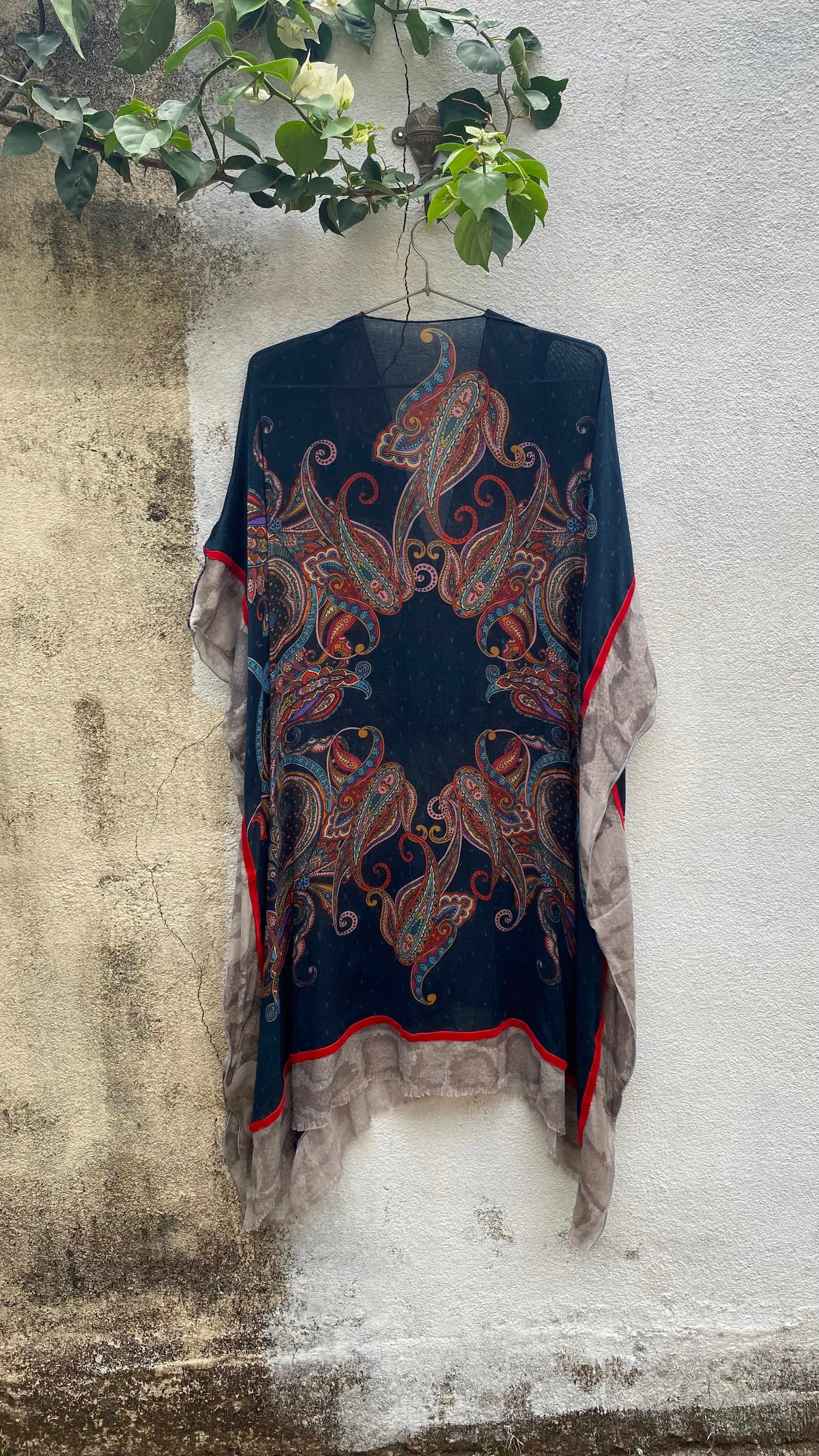 Paisley Navy Kaftan