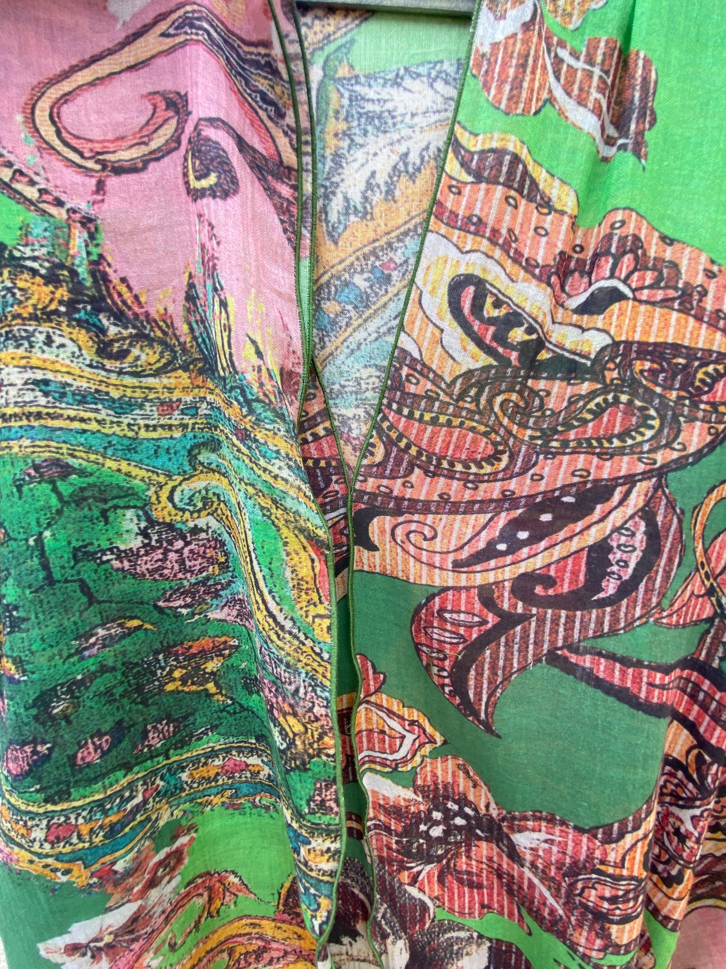 Green Paisley Kaftan