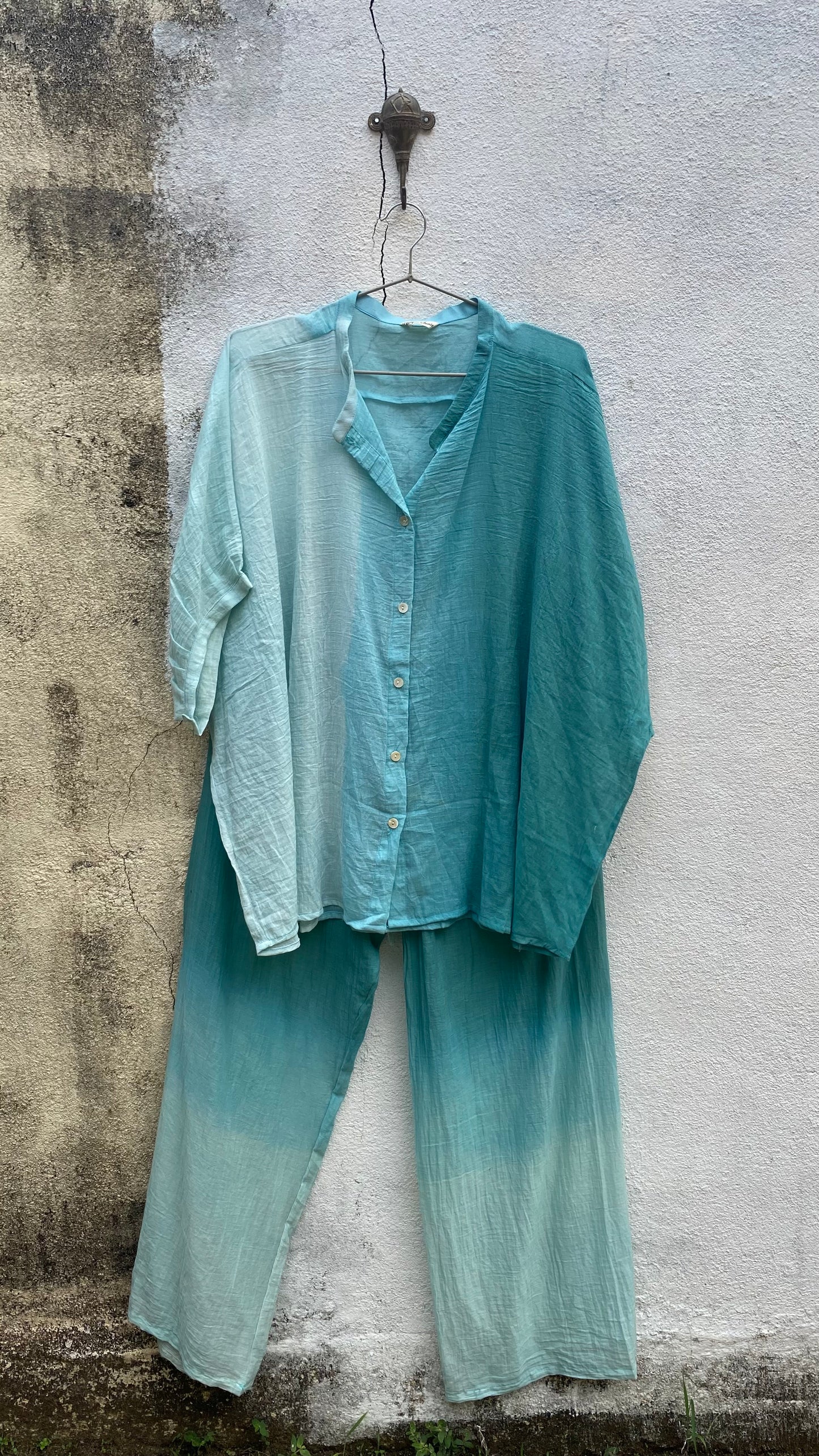 Turquoise Gradient Resort Co-ord Set