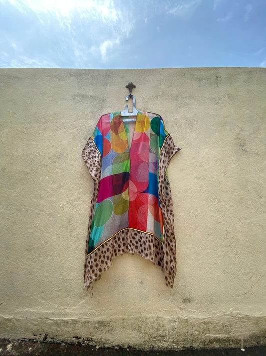 Bright Leopard Kaftan