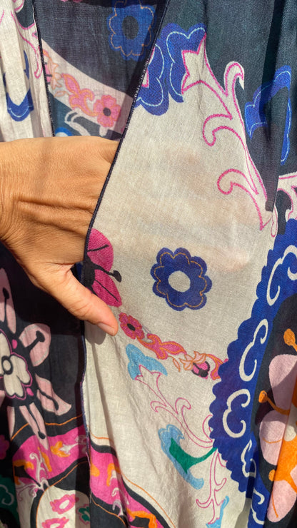 Flower Ornament Kaftan