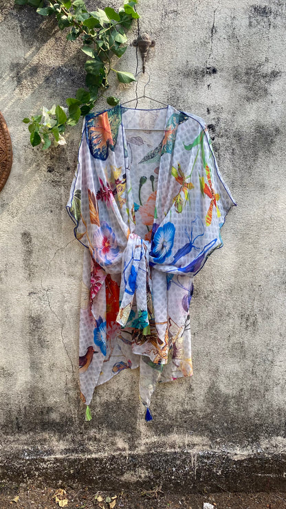 Butterfly Silk Cover-up