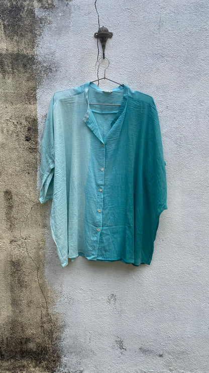 Turquoise Gradient Resort Co-ord Set