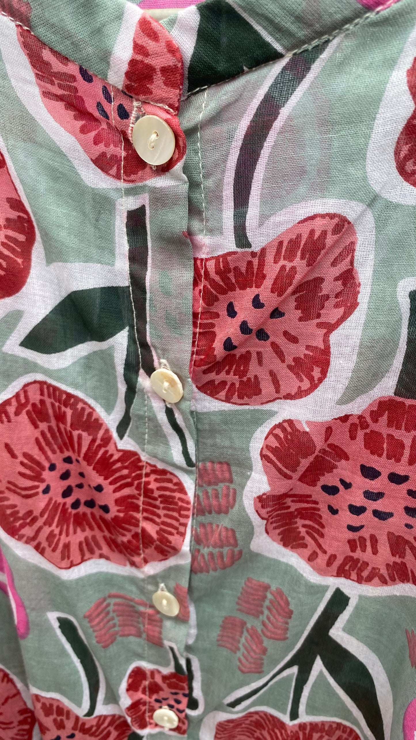 Pink Flowers Blouse