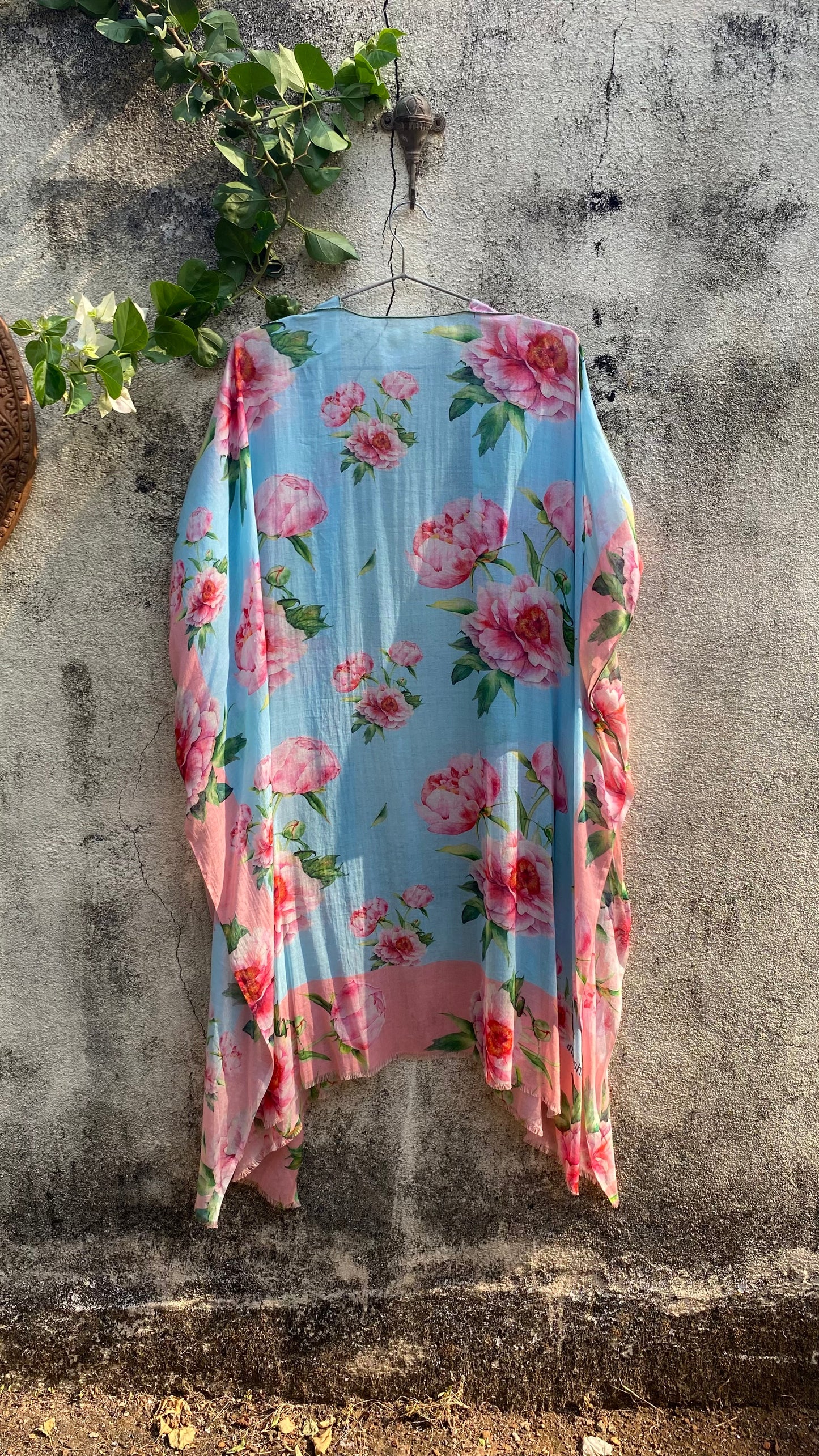 Blue Peony Cover-up