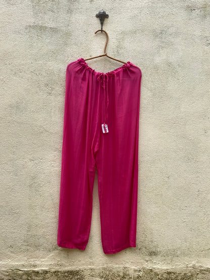 Magenta Long Easy Like Sunday Morning Pants