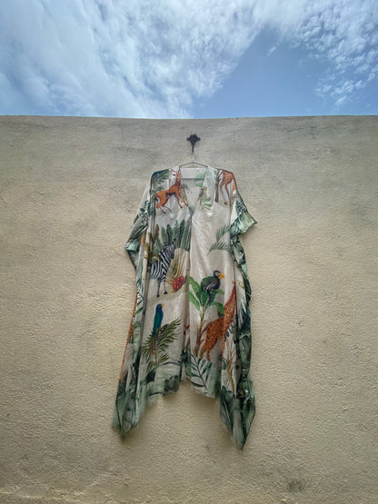 Green Safari Kaftan