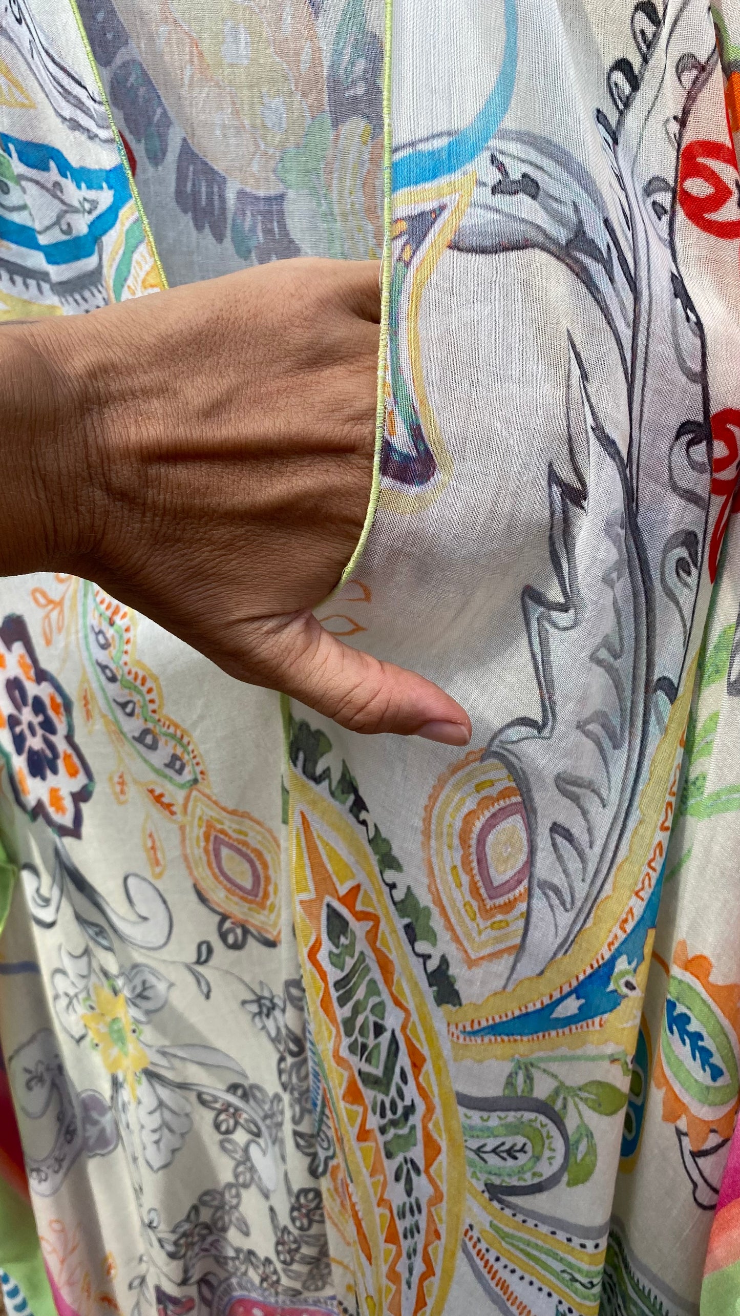 Colourful Paisley Kaftan