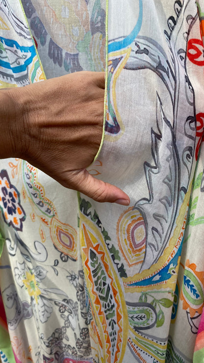 Colourful Paisley Kaftan