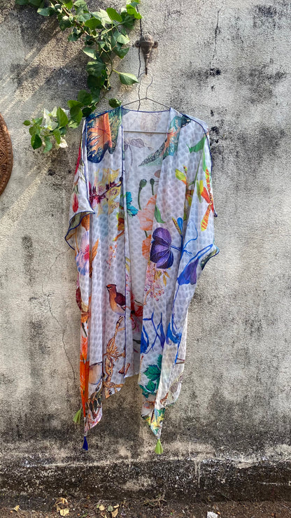 Butterfly Silk Cover-up