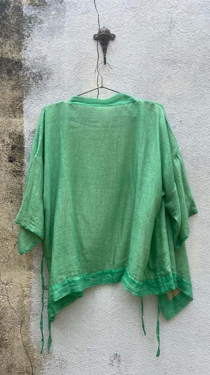 Tropical Green Kimono
