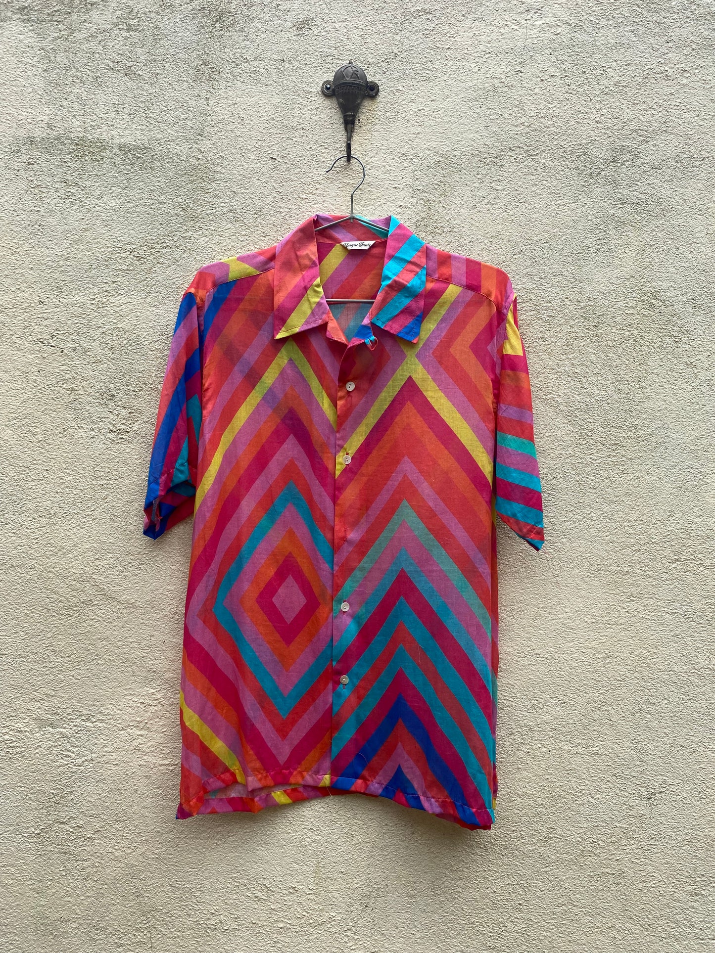 Zig-Zag Button Shirt