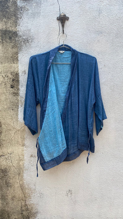 Navy Blue Kimono