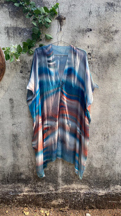 Blue Wave Kaftan