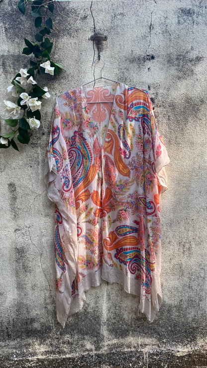 Orange Paisley Kaftan