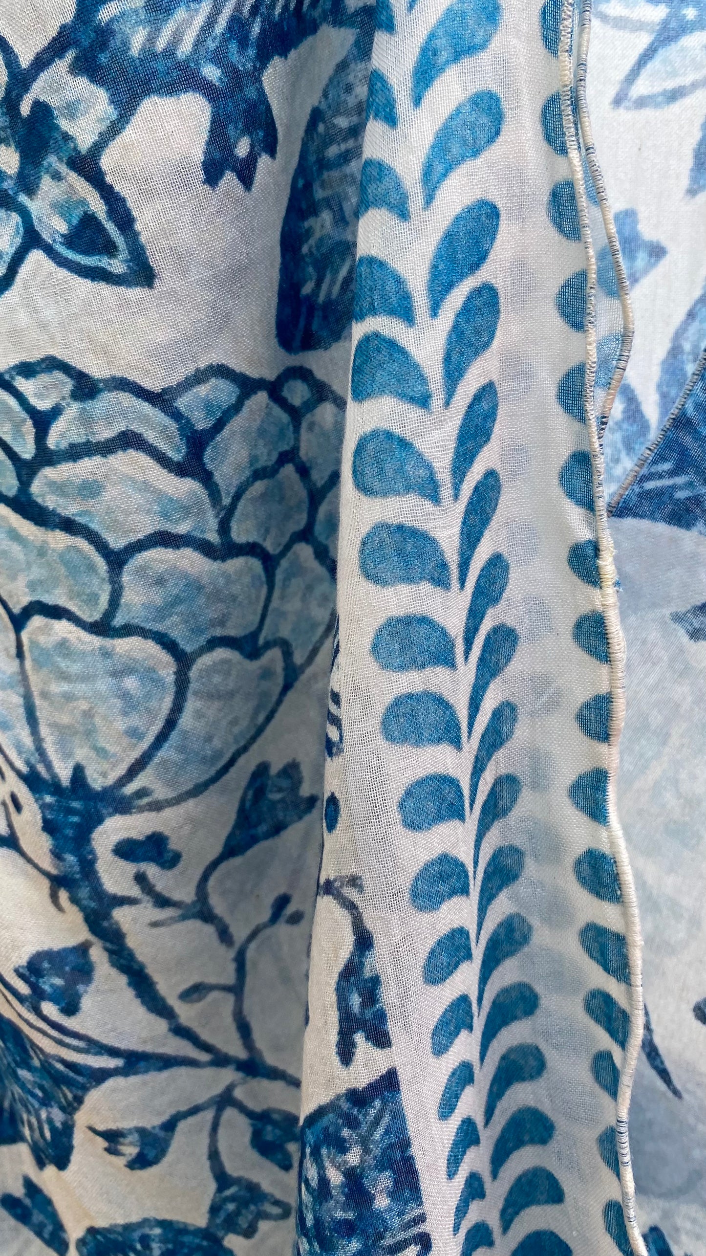 Blue Ornament Kaftan