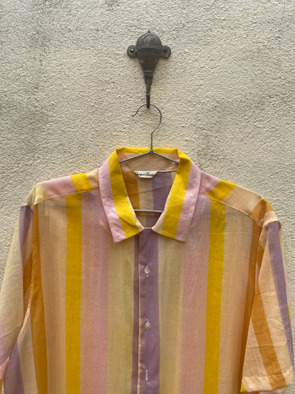 Yellow Striped Button Shirt