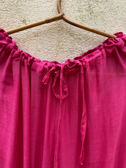 Magenta Long Easy Like Sunday Morning Pants