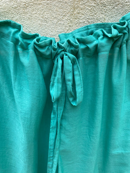 Turquoise Long Easy Like Sunday Morning Pants