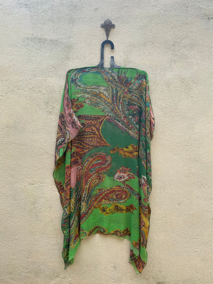 Green Paisley Kaftan