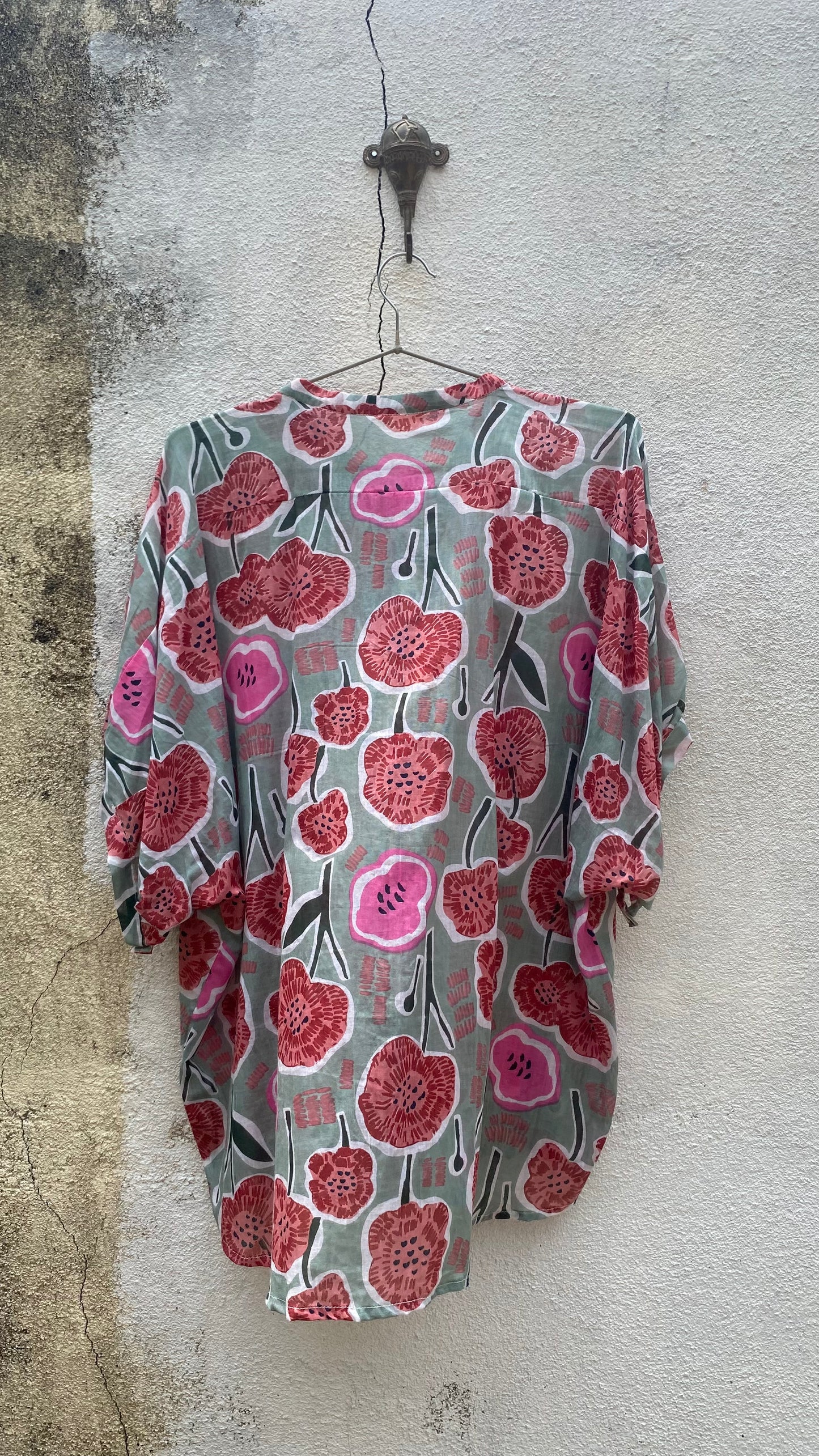 Pink Flowers Blouse