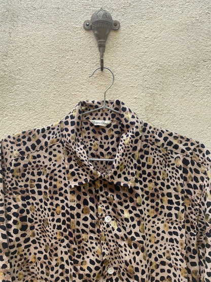 Leopard Golden Button Shirt