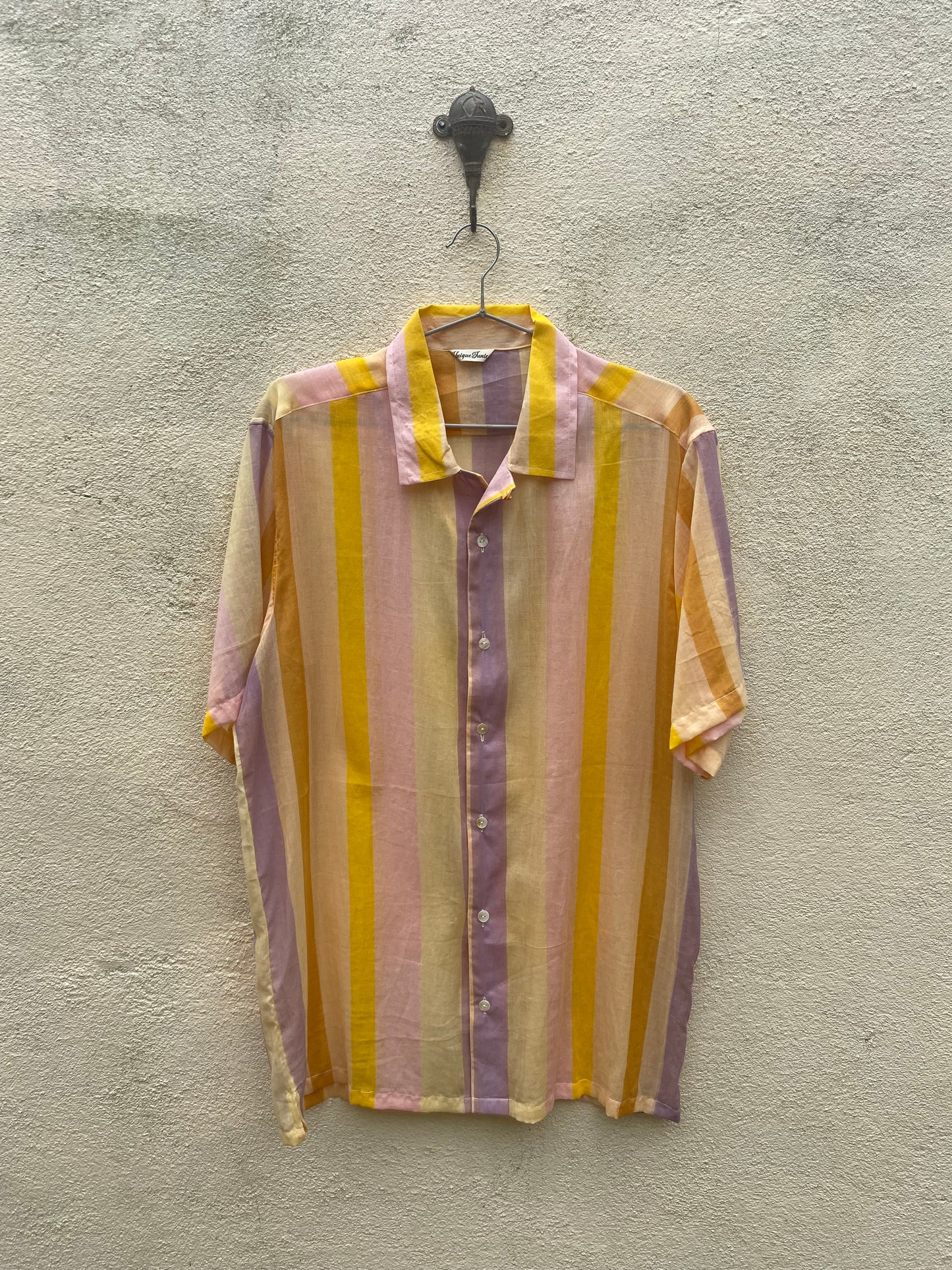 Yellow Striped Button Shirt