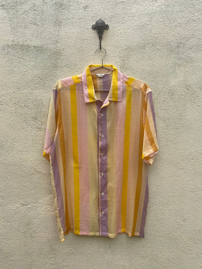 Yellow Striped Button Shirt