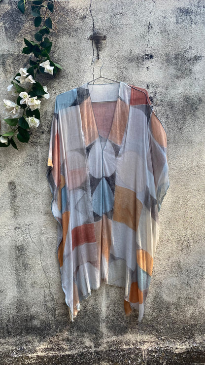Geometric Pastels Kaftan